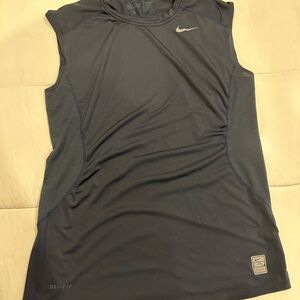 Nike Dri-FIT Sleeveless Top in Dark Blue